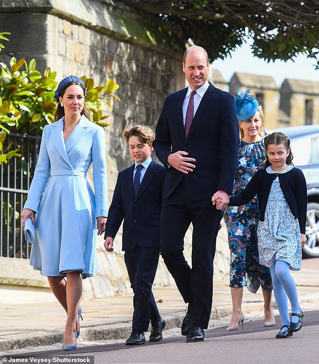 Blue was once again the colour of choice for the Easter Sunday church service in 2022