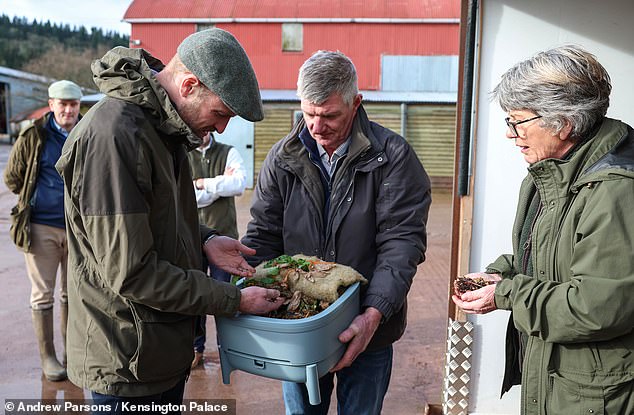 The Prince of Wales - who is passionate about environmental causes - is learning about the family's regenerative farming practices as part of their journey to net zero