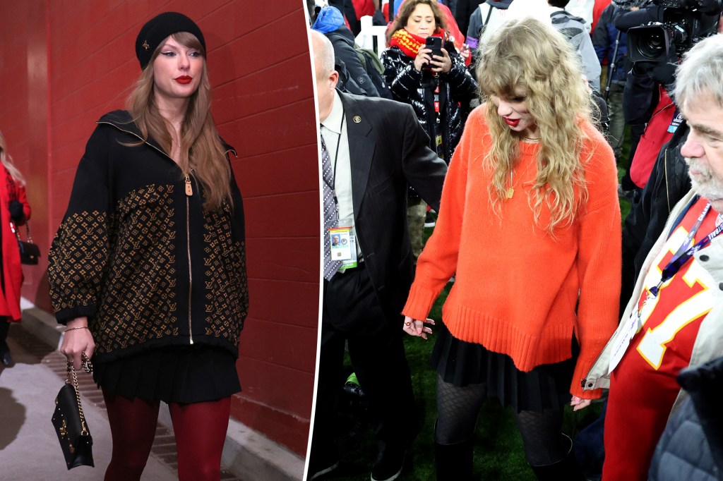 taylor swift at afc championship game in 2024 and 2025