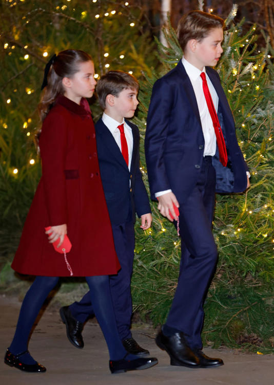 Princess Charlotte of Wales, Prince Louis of Wales and Prince George of Wales