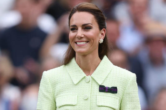 Kate Middleton in a green outfit