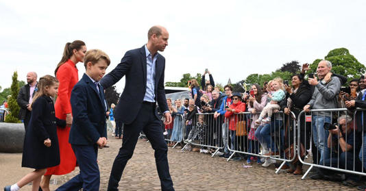 Kate Middleton and Prince William are present figures in their children's lives. MEGA