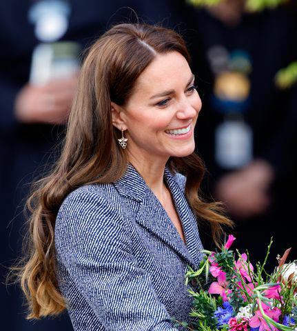 Getty Images Princess Kate at the the official opening of the Glade of Light Memorial at Manchester Cathedral on May 10, 2022.