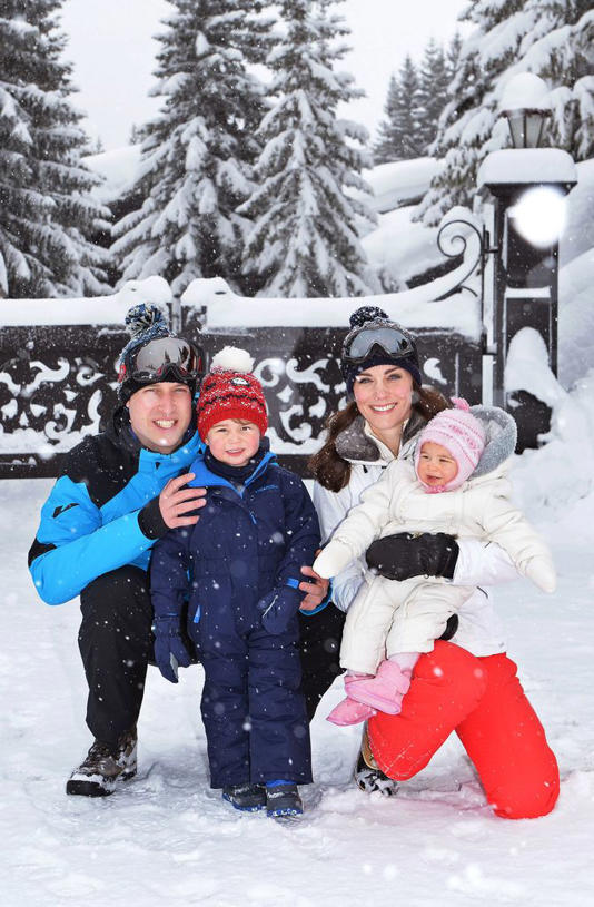 The royal couple travelled to the French Alps with Prince George and Princess Charlotte