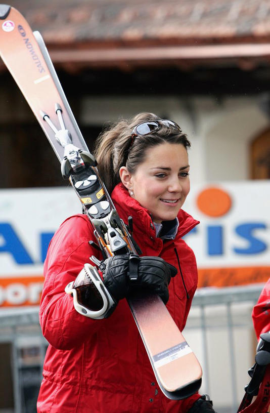 William and Kate love skiing together