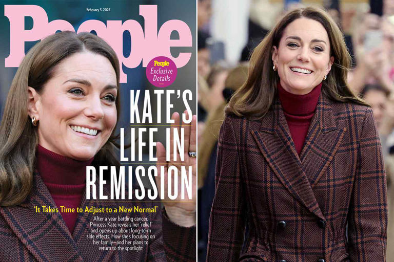 Kate Middleton, the Princess of Wales, at The Royal Marsden Hospital in London on Jan. 14, 2025