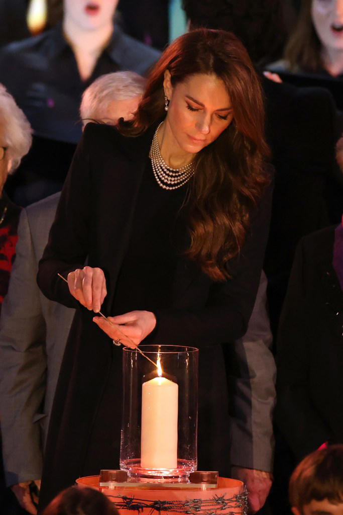 Kate Middleton attends a ceremony commemorating Holocaust Memorial Day on Jan. 27 in London.