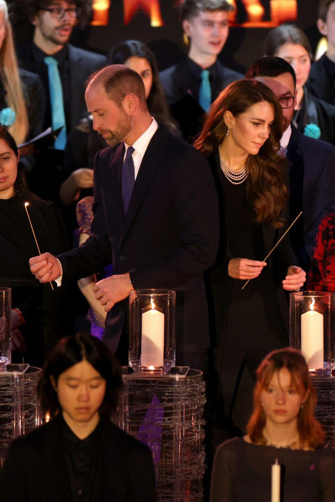 Prince William, left, and Kate Middleton attend a ceremony commemorating Holocaust Memorial Day on Jan. 27 in London.