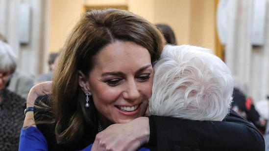 Kate Middleton warmly reunited with Holocaust survivors, expressing joy and sympathy during an emotional gathering with attendees from various genocides.