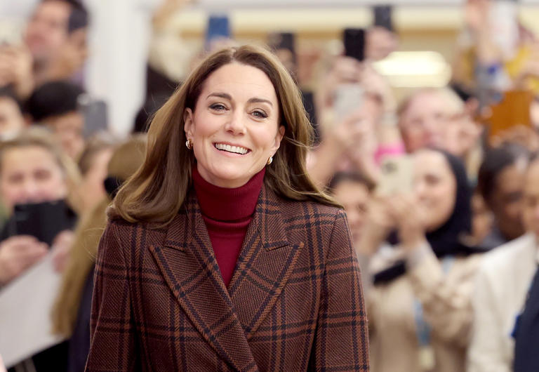 Kate Middleton during a visit to The Royal Marsden Hospital on January 14, 2025 in London, England.