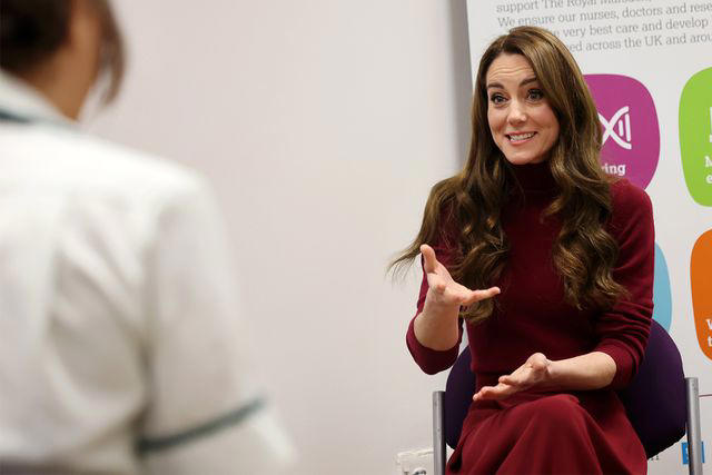 Chris Jackson/Getty Kate Middleton at The Royal Marsden Hospital in London on Jan. 14, 2025.