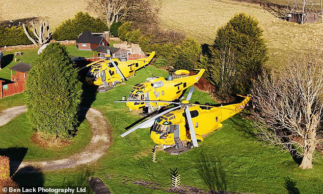 A businessman has been fighting a losing battle for eight years to turn Prince William 's former search and rescue helicopter into a unique seaside café