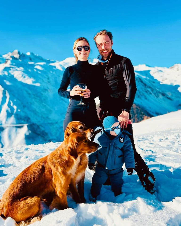 The Wales clan hit the slopes with the princess’ brother, James Middleton, who brought his wife Alizée Thevenet and their one-year-old son Inigo. @jmidy/Instagram