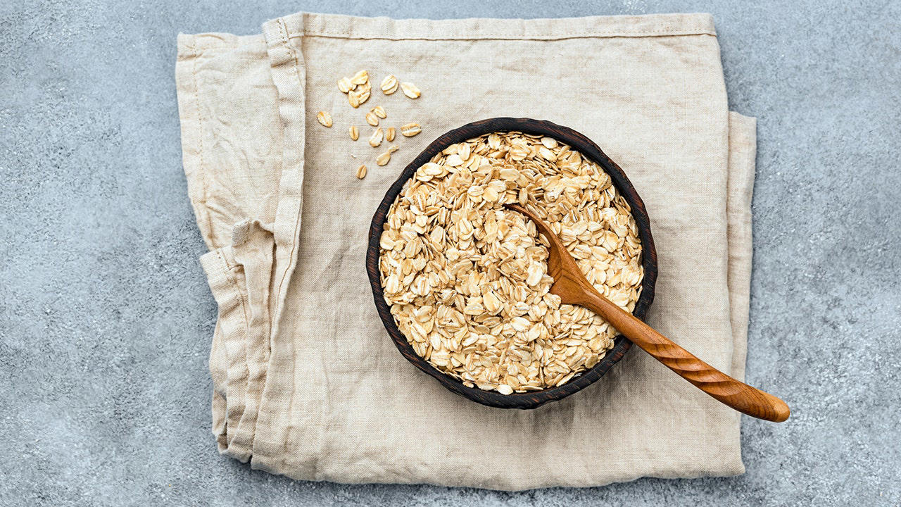 Oats can be a healthy breakfast food because of the amount of fiber they contain, which contributes to feelings of satiety, balances blood sugar and reduces the risk of cardiovascular disease and diabetes. iStock