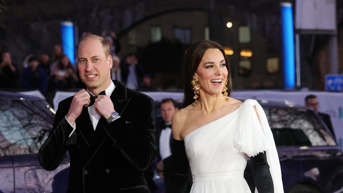 Kate Middleton Prince William arrive at London BAFTAs