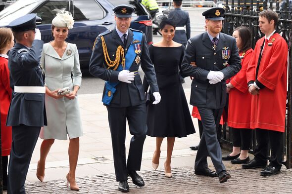 Prince Harry, Prince William, Princess Kate and Meghan Markle