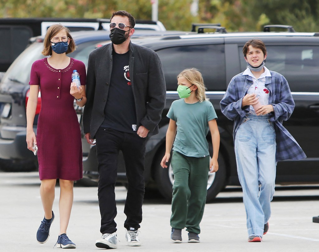 Seraphina Affleck, Violet Affleck, Ben Affleck, Samuel Affleck