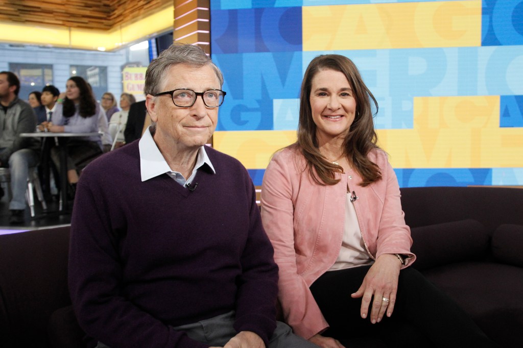 Bill Gates with ex-wife Melinda Gates