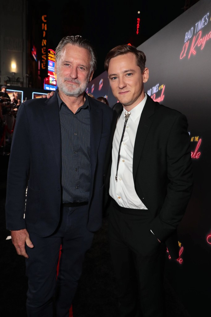 Lewis Pullman with his father Bill Pullman