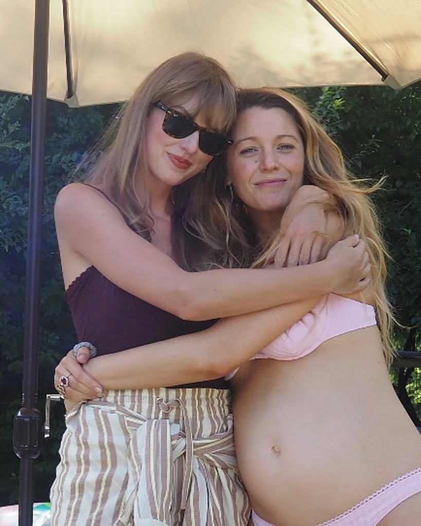 Taylor Swift and a pregnant Blake Lively.