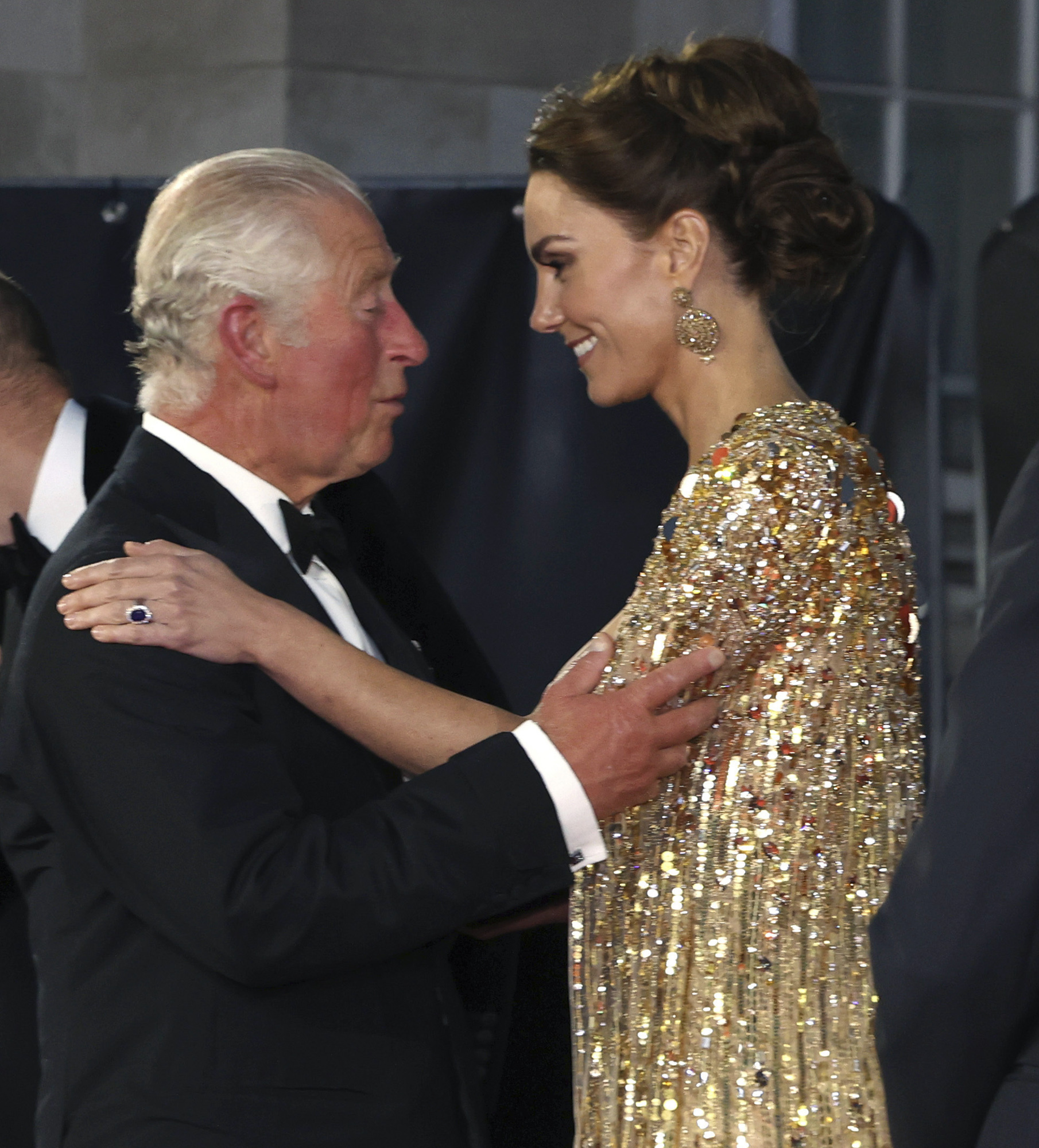 Prince Charles and Kate Middleton at a film premiere.