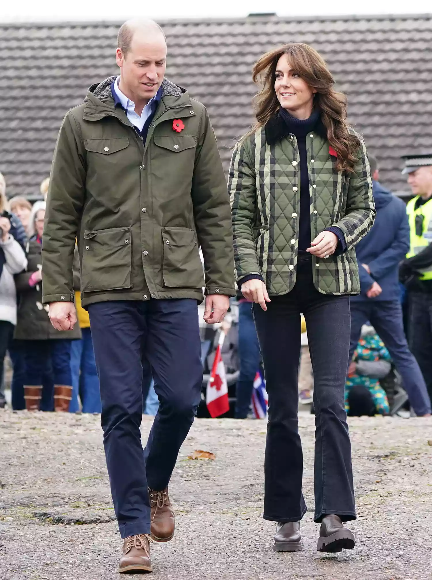 William, Prince of Wales and Catherine, Princess of Wales, known as the Duke and Duchess of Rothesay when in Scotland, visit Outfit Moray, an award-winning charity delivering life-changing outdoor learning and adventure activity programmes to young people on November 02, 2023 in Moray, Scotland