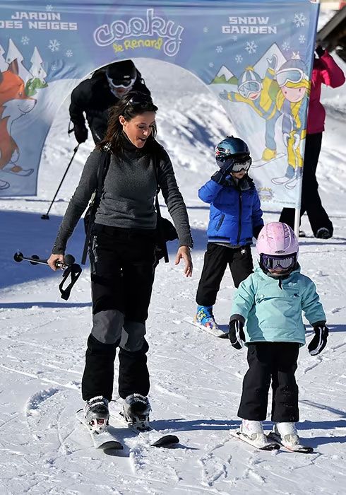 Princess Marie of Denmark skiing