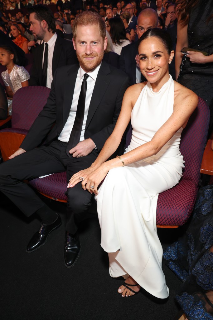 Prince Harry, Duke of Sussex and Meghan, Duchess of Sussex  attend the 2024 ESPY Awards at Dolby Theatre on July 11, 2024 in Hollywood, Calif.