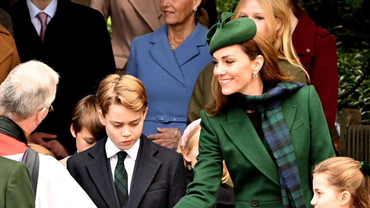 the british royal family attend the 2024 christmas morning service