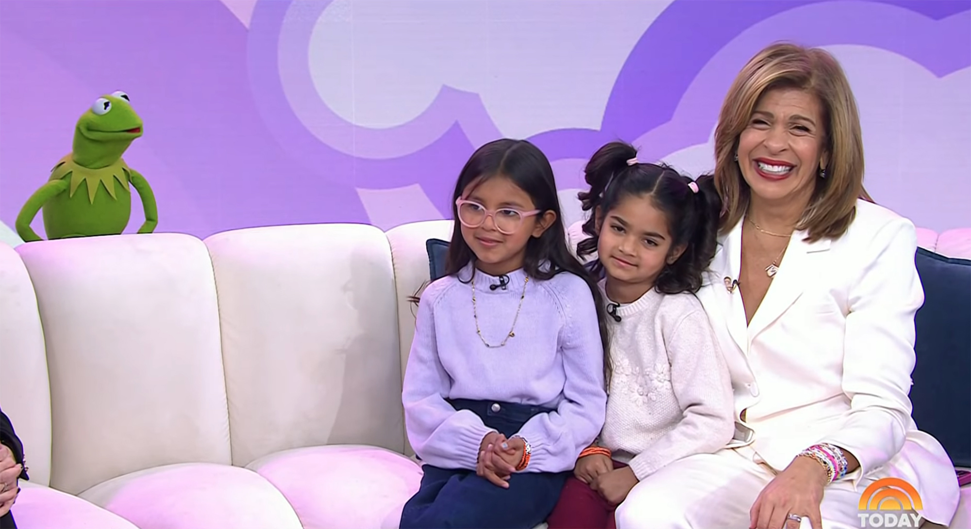 Hoda Kotb and her daughters.