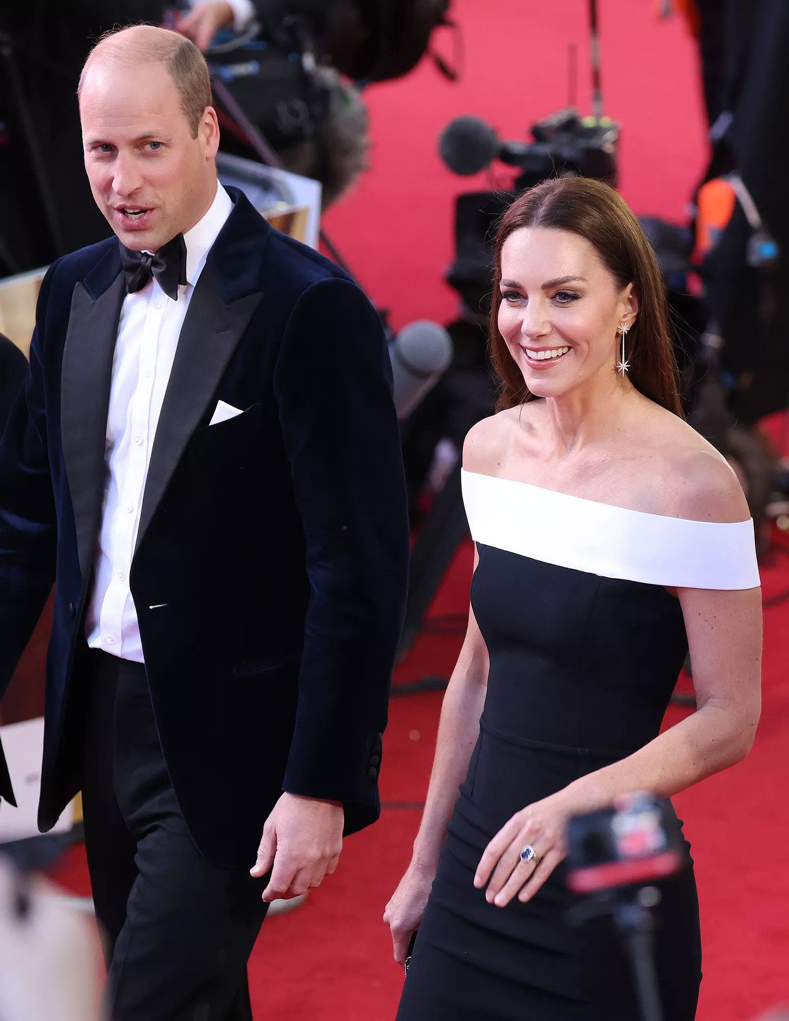 Duchess of Cambridge and Prince William, Duke of Cambridge attend the "Top Gun: Maverick" Royal Film Performance at Leicester Square on May 19, 2022 in London, England