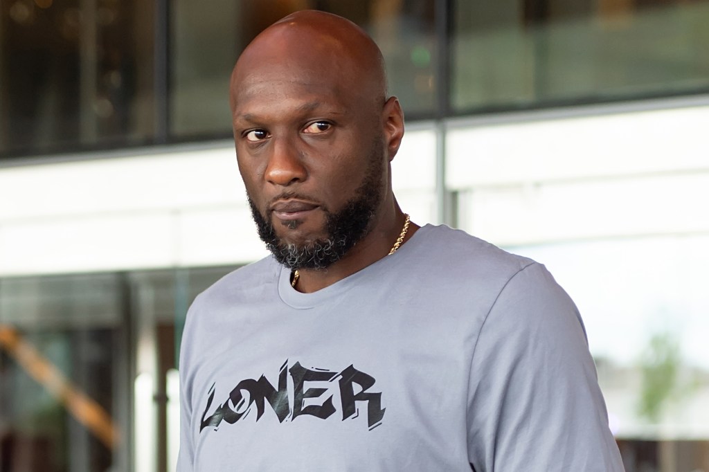 Lamar Odom attends his Celebrity Boxing contract signing to defend his title in an upcoming match at Live! Casino & Hotel Philadelphia on July 09, 2021 in Philadelphia, Pennsylvania