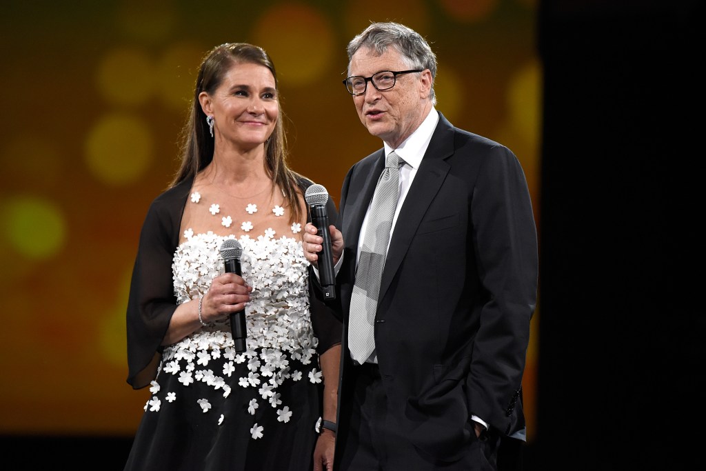 Bill Gates with ex-wife Melinda Gates