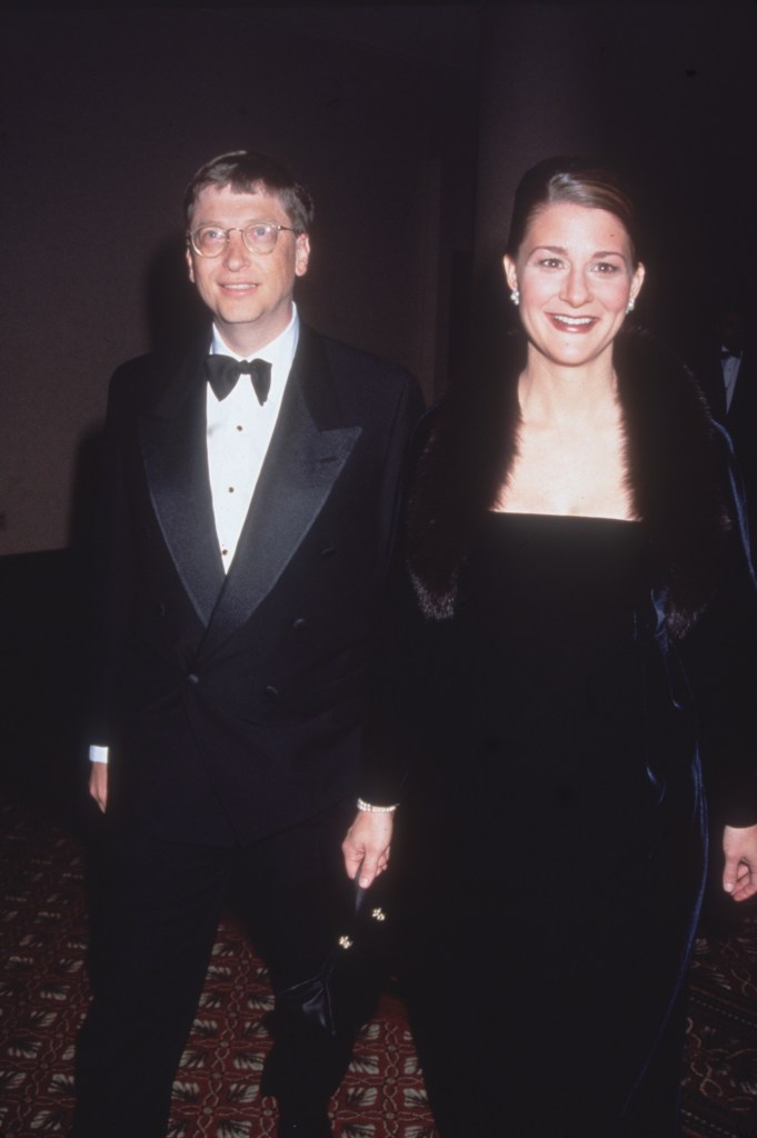 Bill Gates with ex-wife Melinda Gates in 1998