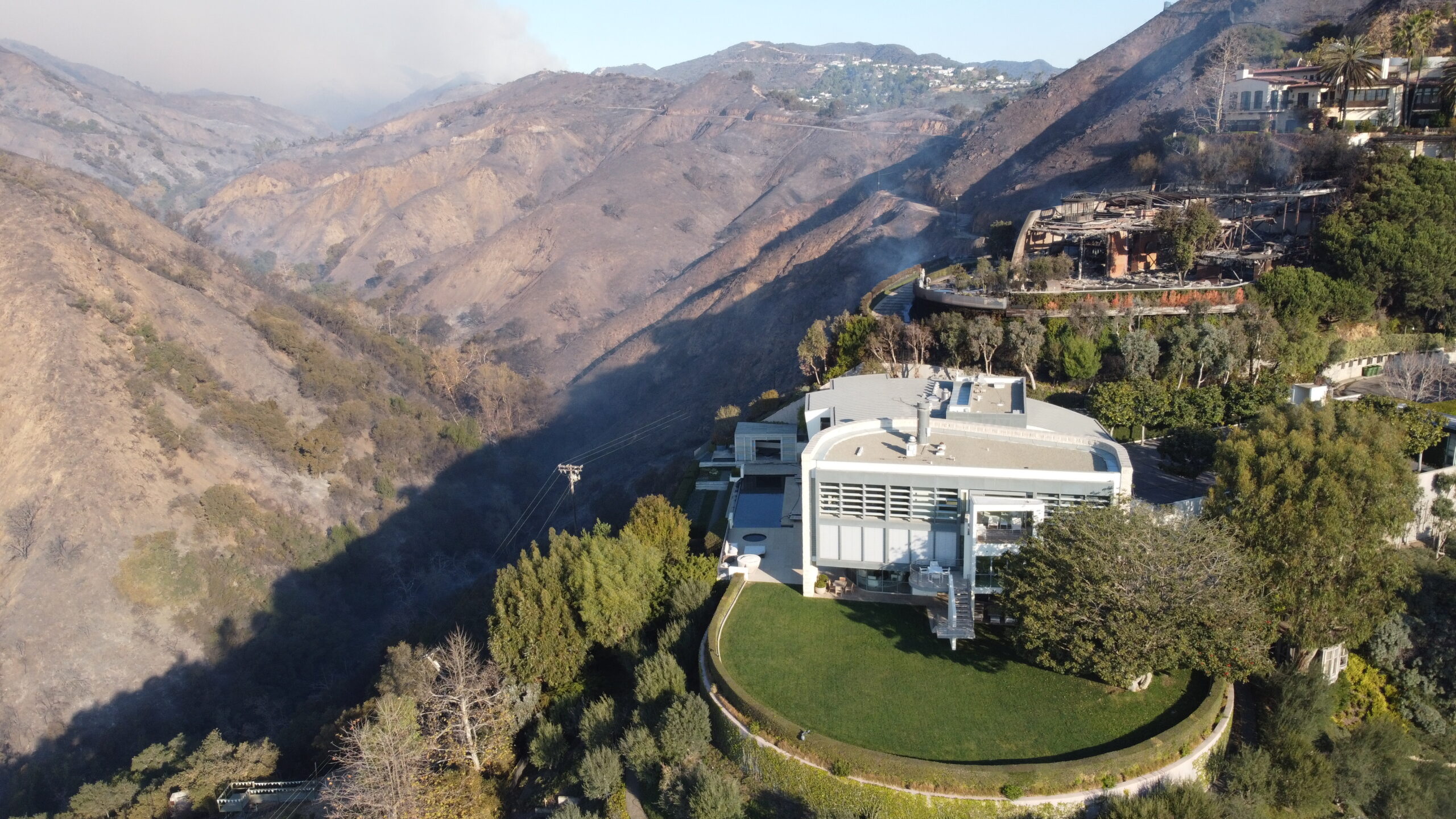 Pacific Palisades home of Tom Hanks and Rita Wilson after Palisades Fire