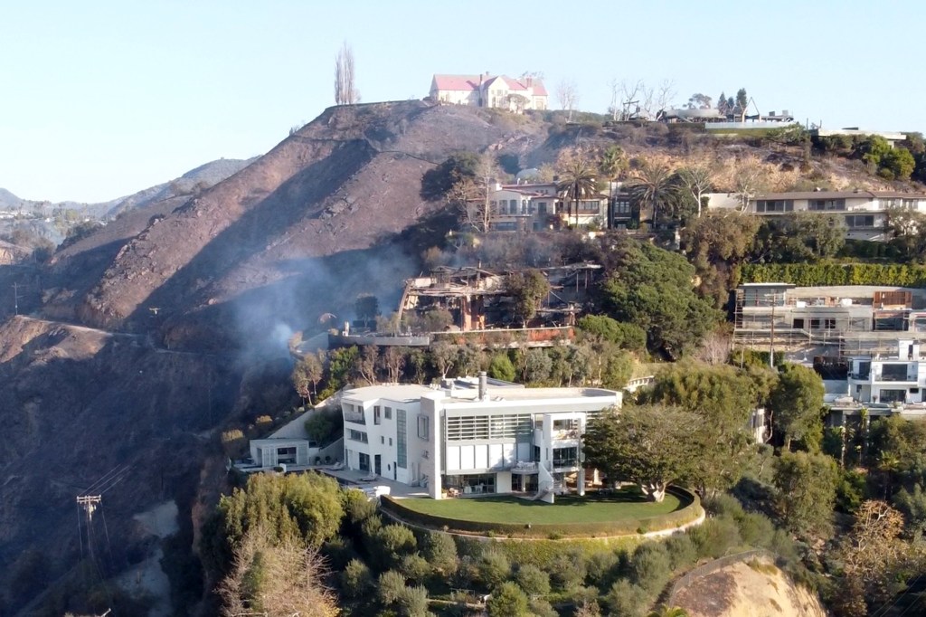 Pacific Palisades home of Tom Hanks and Rita Wilson after Palisades Fire