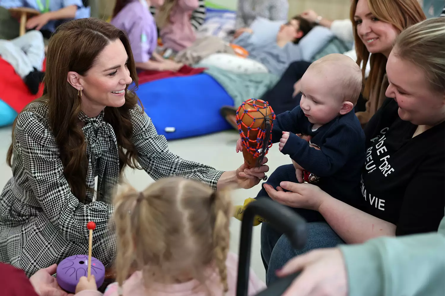 Catherine, Princess of Wales visits TA Hafan, a children's hospice based in Sully, near Cardiff, which supports families in Wales to ensure that children with life-shortening conditions live fulfilling lives, on January 30, 2025 in Sully, Wales. 