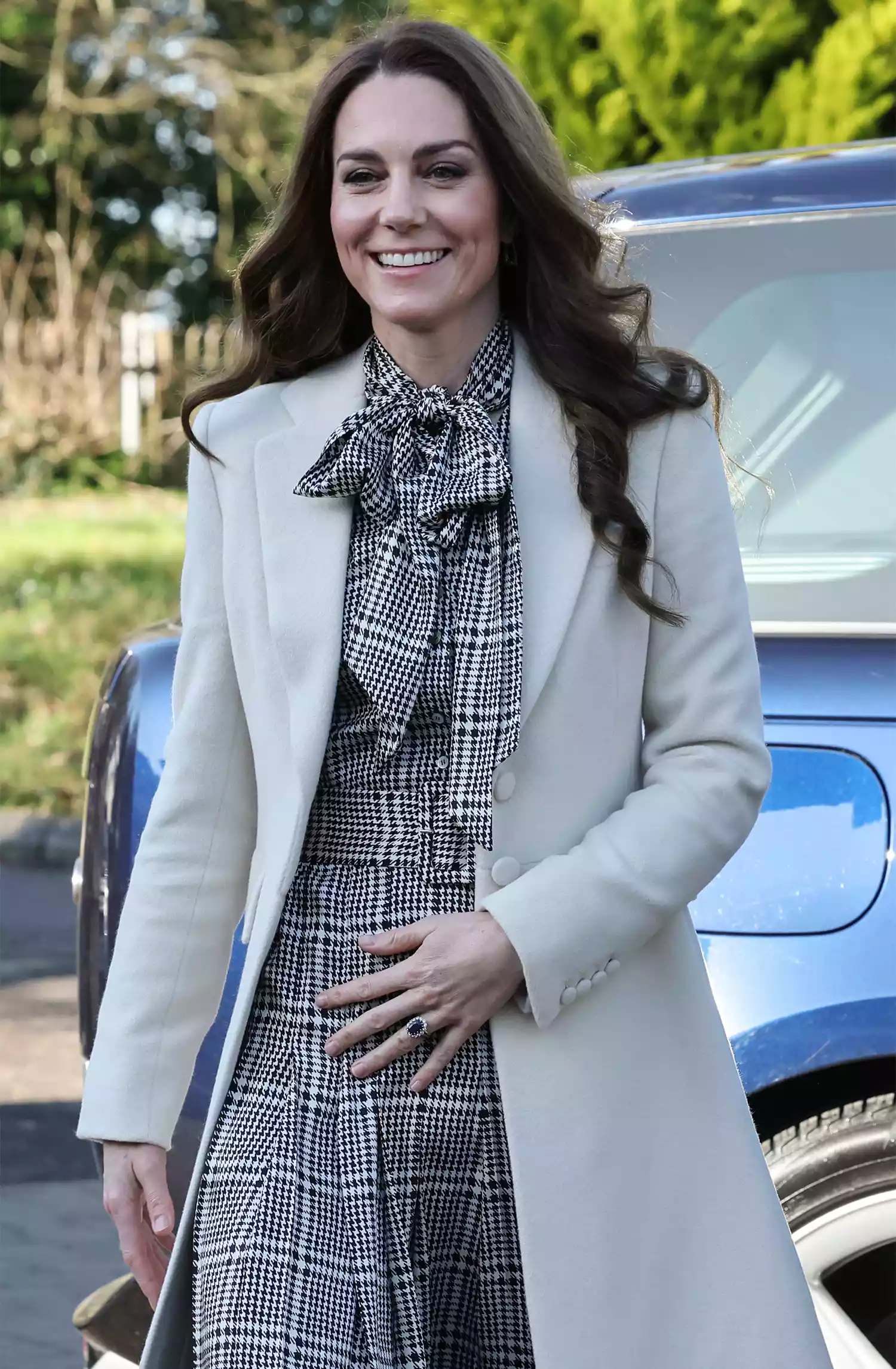 Catherine, Princess of Wales visits TA Hafan, a children's hospice based in Sully, near Cardiff, which supports families in Wales to ensure that children with life-shortening conditions live fulfilling lives, on January 30, 2025 in Sully, Wales