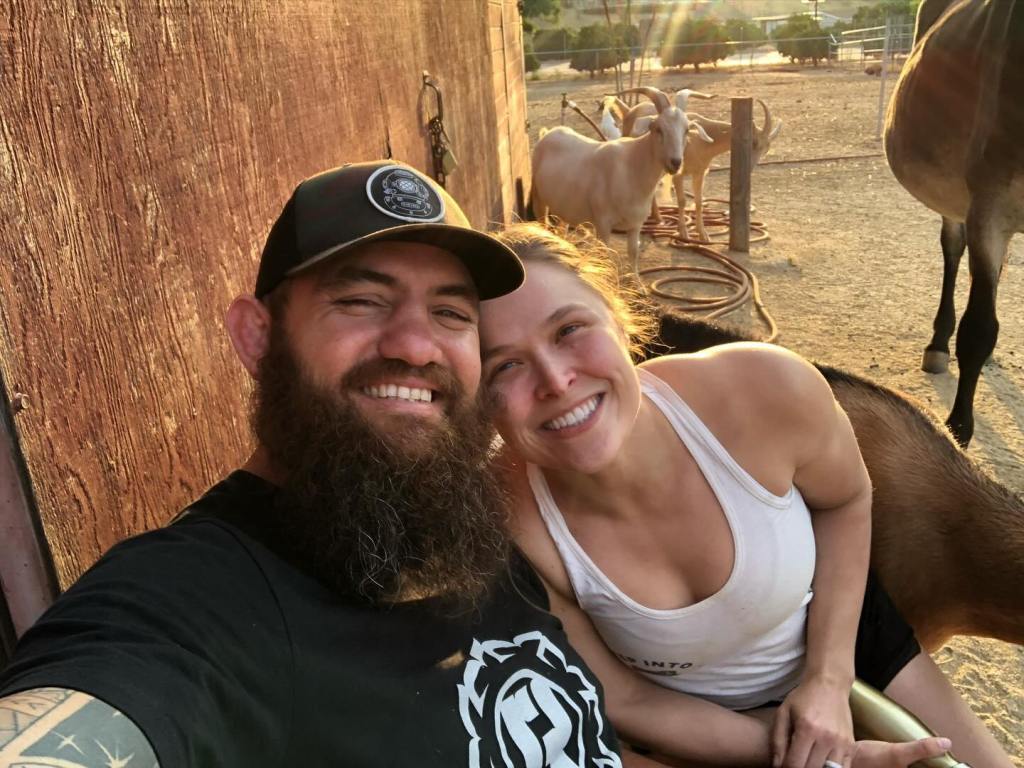 Ronda Rousey and Travis Browne via Instagram