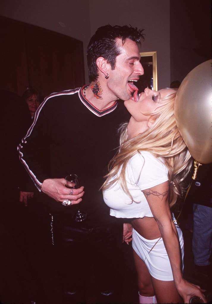 Pam Anderson and Tommy Lee young