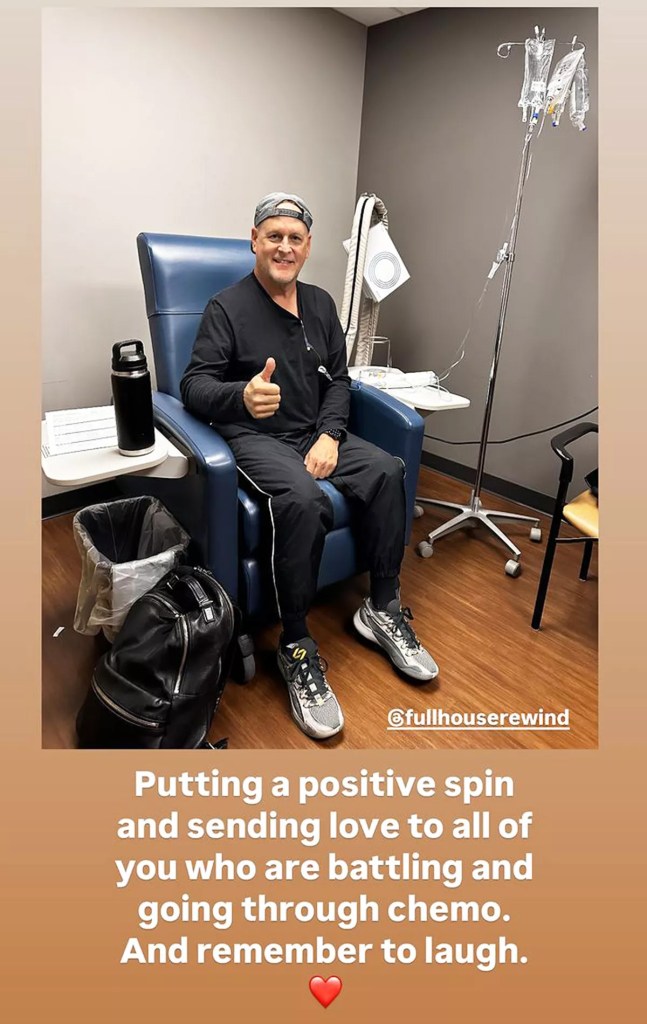 Dave Coulier getting chemotherapy.