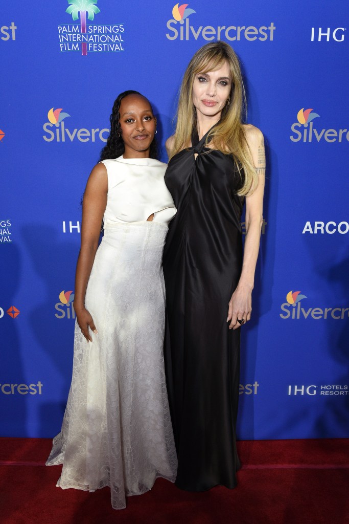 Angelina Jolie and Zahara Jolie