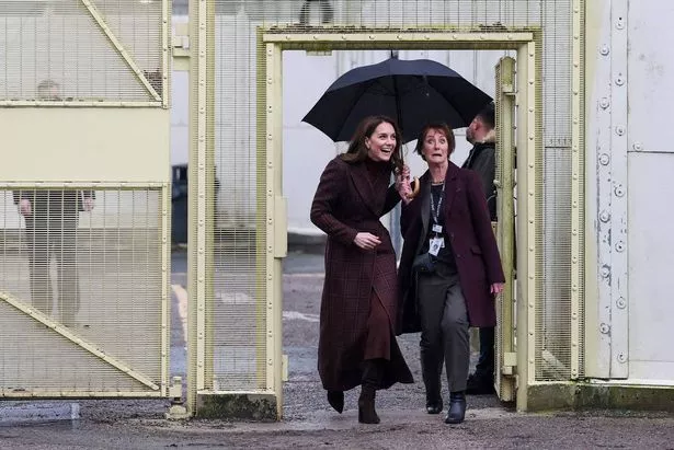 Kate visited HMP Styal in Cheshire to meet inmates from the women’s prison using the unit provided by the charity Action for Children