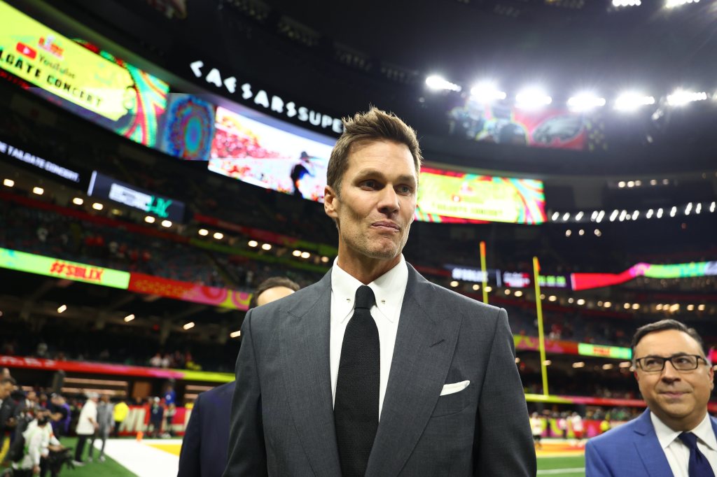 Tom Brady attends Superbowl LIX