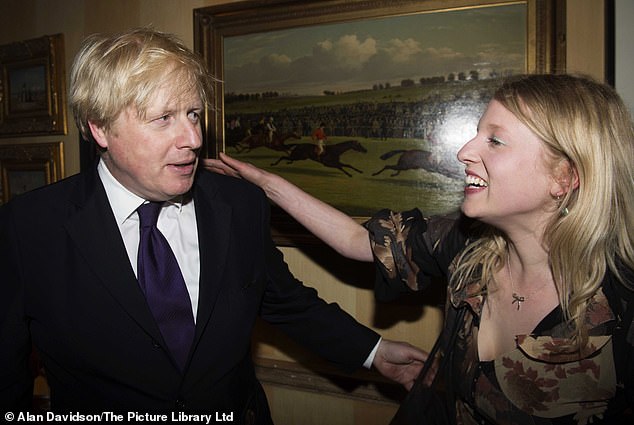 Julia Gray (right), the daughter of the former PM's father Stanley Johnson, was also born on the same day as the Princess of Wales