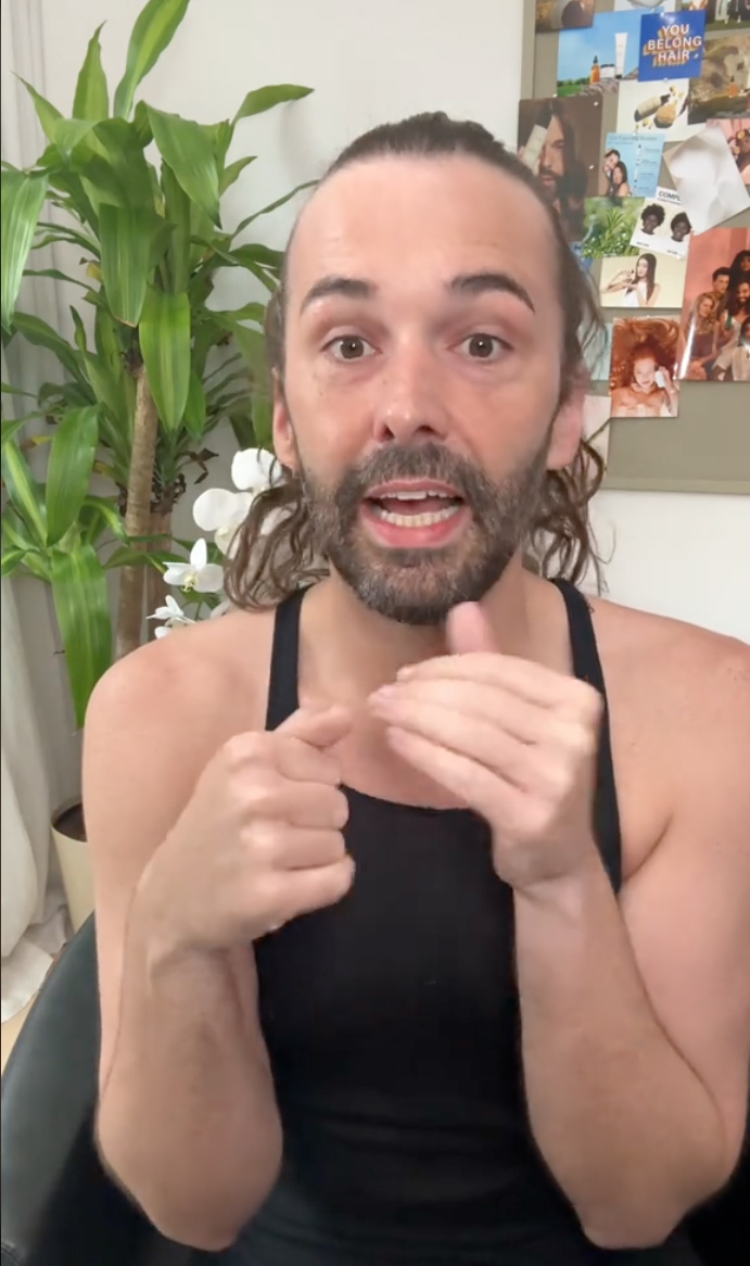 Jonathan Van Ness on TikTok in January 2025