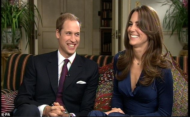 After being asked by journalist Tom Bradby if it was true that Kate had posters of William on her wall, the Prince replied: 'It wasn’t just one, it was like 10, 20 [posters].' To which Kate replied: 'He wishes. No, I had the Levi’s guy on my bedroom wall, not a picture of William. Sorry.'