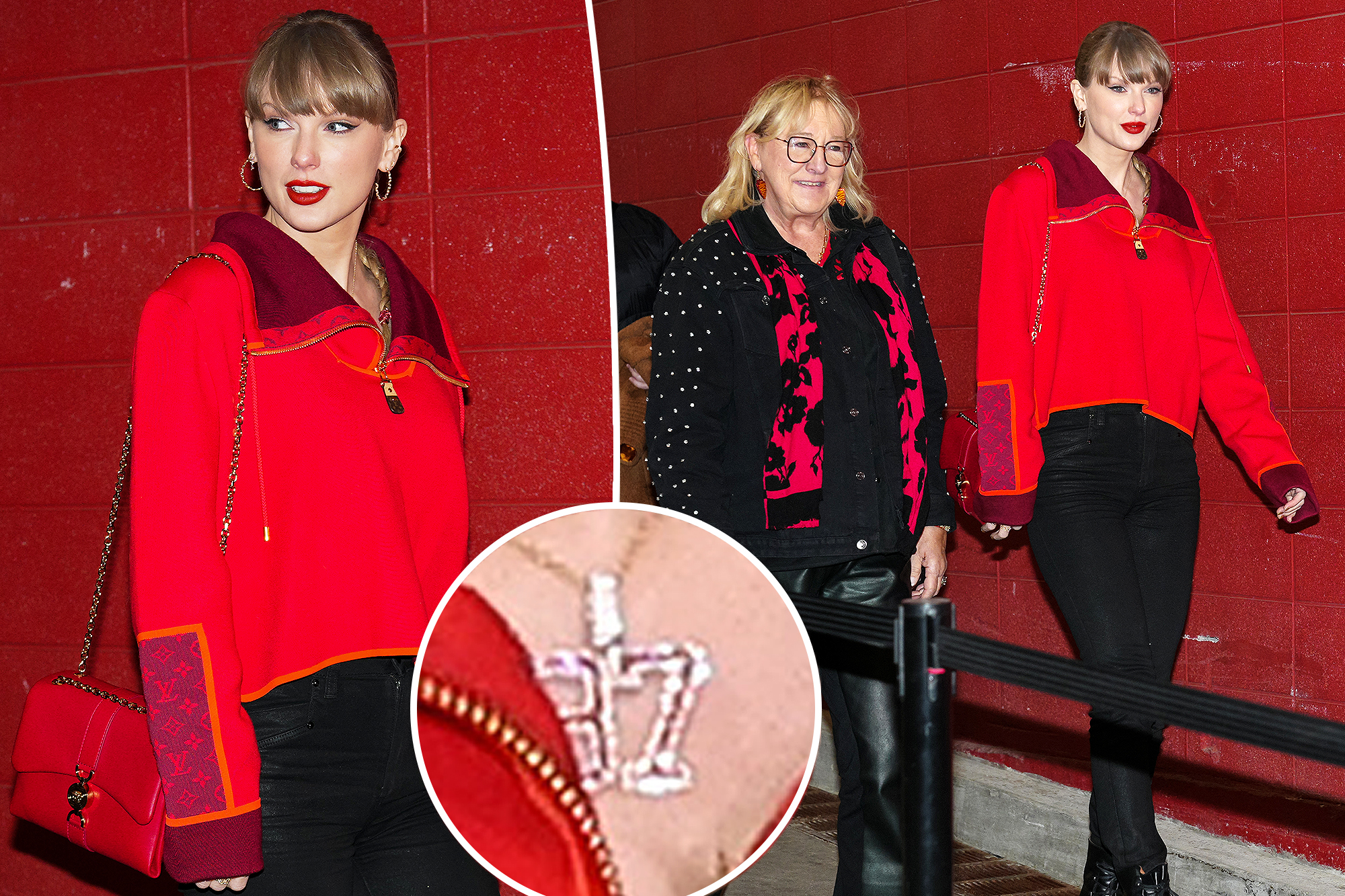 Taylor Swift in 87 necklace