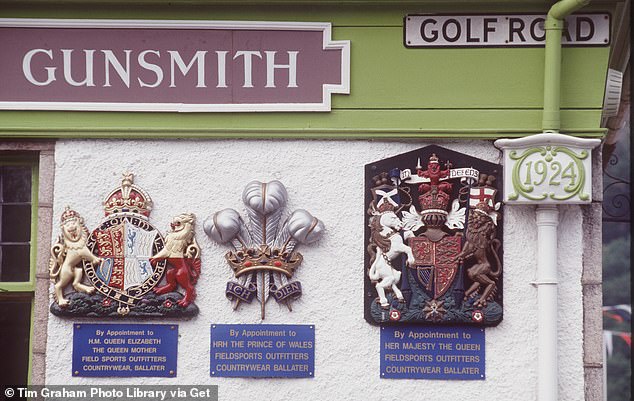 The Gunsmith in Ballater, close to Balmoral, held three Royal Warrants in the 1980s. They were from the late Queen, the late Queen Mother and the then Prince of Wales