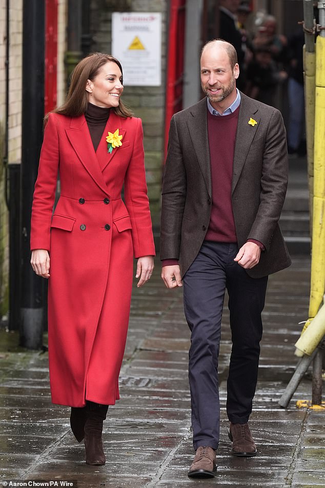 William and Kate talked to local business owners about the impact of the flooding during their visit